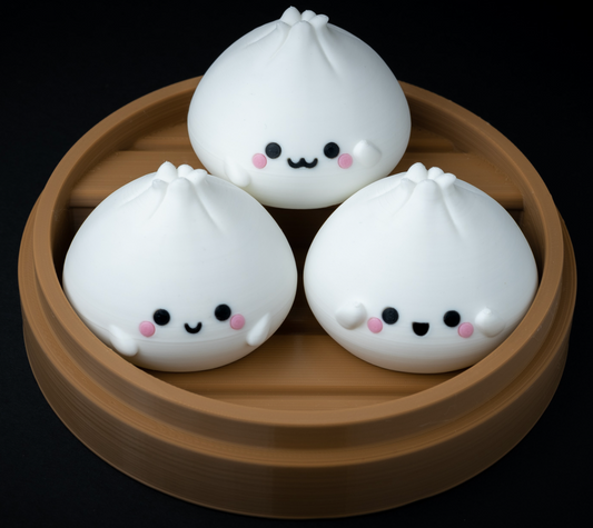 Cute Baos in a Basket